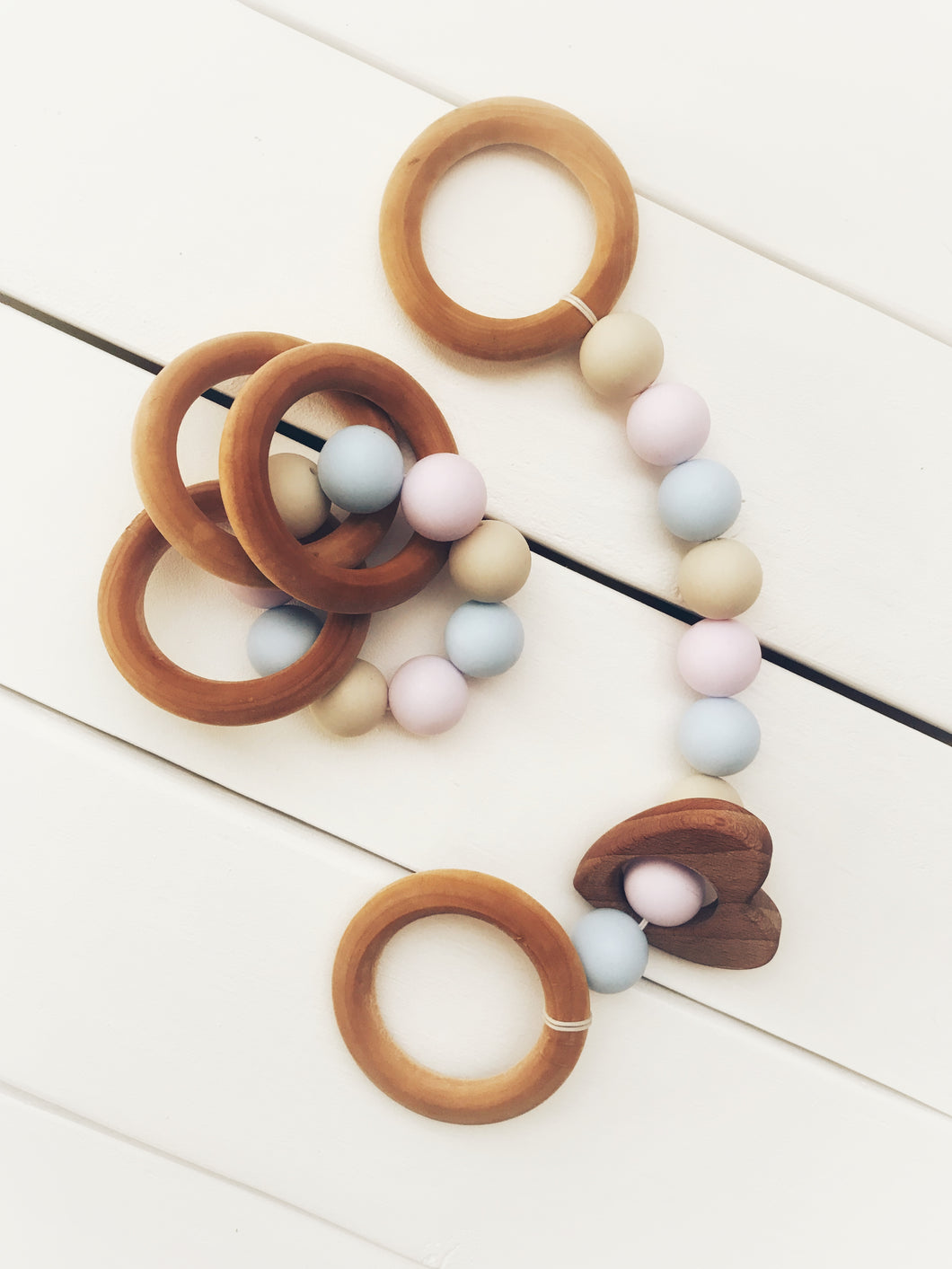 Teething Ring Set - Pink & Blue